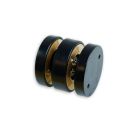 Track48 Multi X base module for surface mounted rail, black, max. 6A, 4-pole