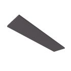 Acoustique absorbant H25 pour cadre lumineux avec format intérieur 320x1500mm, anthracite