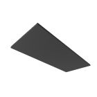 Acoustique absorbant H25 pour cadre lumineux avec format intérieur 592x1500mm, noir