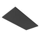 Acoustique absorbant H25 pour cadre lumineux avec format intérieur 500x1192mm, noir