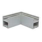 LAMP30 V1 90° corner, welded, 120x120mm, silver powder coated, excl. cover