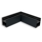 LAMP30 V2 Angolo a 90°, saldato, 120x120mm, nero RAL 9005, cover escl.