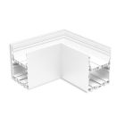 LAMP40 90° Eck, geschweißt, 140x140mm, weiß RAL 9003, exkl. Cover