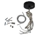 Cable suspension with canopy for LED pendant lamp grid UGR