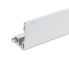 Copertura per binario VISOR con opzione luci per profilo per tende Curtain, bianco RAL 9010