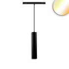 Track48 Lampada a sospensione Pipe nera, 12W, 36°, UGR