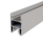 Profilé de luminaire LED HALON alu argenté thermolaqué, 200cm, bande de refroidissement coulissante
