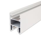 Profilé de luminaire LED HALON aluminium blanc RAL 9003, 300cm, bande de refroidissement coulissante