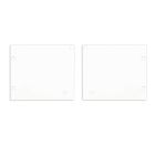 Tappo terminale alluminio EC127 per Curtain10 ONE con VISOR, 1 paio (sinistra e destra), bianco