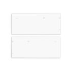 Endkappe Alu EC129 für Curtain10 DOUBLE mit VISOR, 1 Paar (links & rechts), weiß