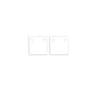 Tappo terminale alluminio EC132 per Curtain10 ONE FLAT, 2 pezzi, bianco