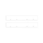 Endkappe Alu EC128 für Curtain10 DOUBLE, 2 Stück, weiß