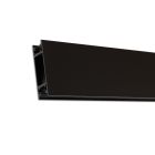 Wall profile Versa12 Up&Down with 42x21.5mm space for power supply, black 200cm