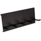 Portacucchiai per profili a parete Versa, nero, 20 cm