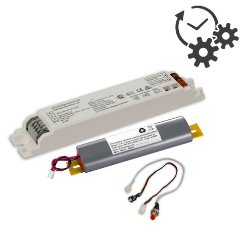 ONSSI LED-Notleuchte – 4W, 400 Lumen, Kaltweiß (6000K), Mit Akku, Für Einbau Oder Oberfläche, IP20