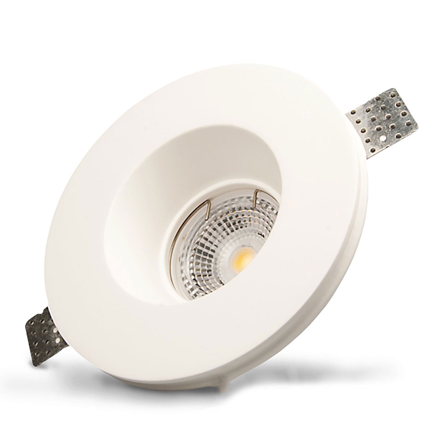 Lampe Encastrée LED En Plâtre – NCC-Licht, Conique, Blanc Chaud (1W, 102lm) – 25x18cm, Finition Mate