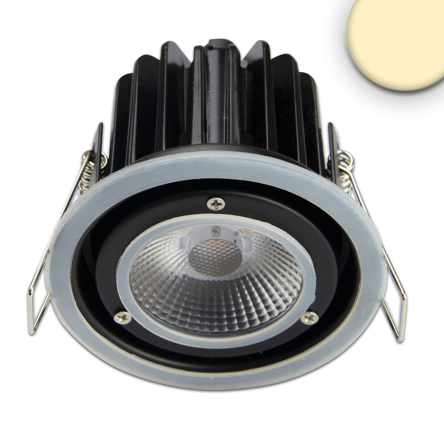 Set di 6 faretti da incasso a LED a intensità variabile 230V, profondità di montaggio 68