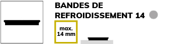 Bande de refroidissement 14