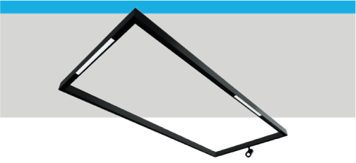 Struttura dell'apparecchio a plafone Track48