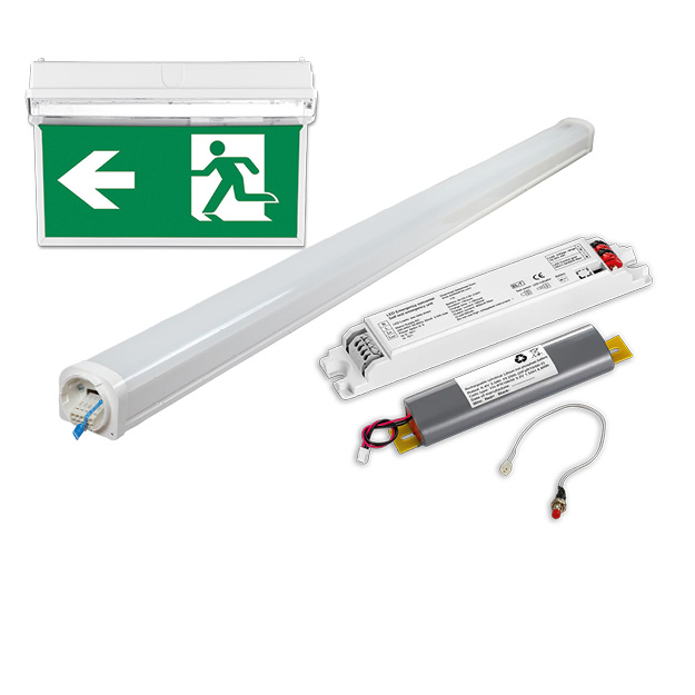 LED Notlicht-, Fluchtweg-, Akku-Leuchten